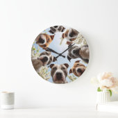 Puppy Whimsy Funny Dog Muur Klok (Huis)