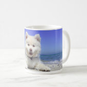 Puppy White Coffee Mok (Voorkant rechts)