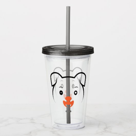 Puppy Wink Acryl Drinkbeker (Voorkant)