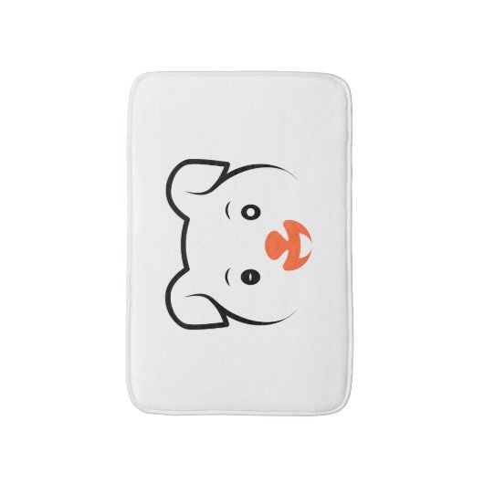 Puppy Wink Badmat (Voorkant Verticaal)