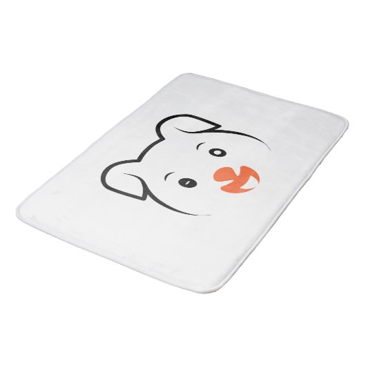 Puppy Wink Badmat (Gekanteld)