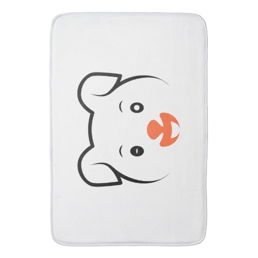 Puppy Wink Badmat (Voorkant Verticaal)