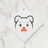 Puppy Wink Bedankjes Labels (Achterkant)