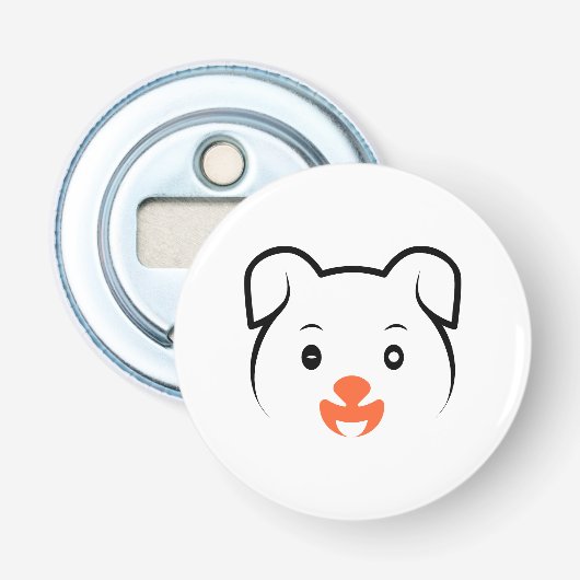 Puppy Wink Button Flesopener (Voorkant)