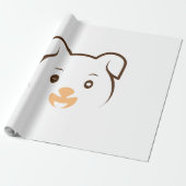 Puppy Wink Cadeaupapier (Uitgerold)