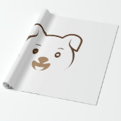 Puppy Wink Cadeaupapier (Uitgerold)
