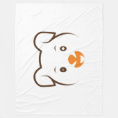 Puppy Wink Fleece Deken (Voorkant)