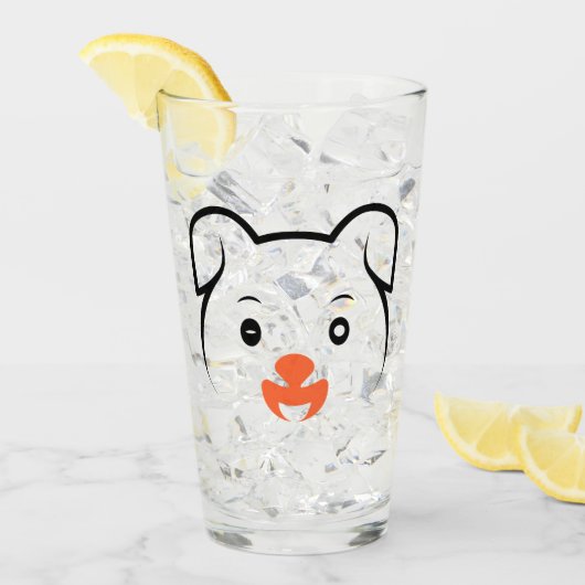 Puppy Wink Glas (Voorkant ijs)