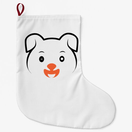 Puppy Wink Grote Kerstsok (Voorkant)