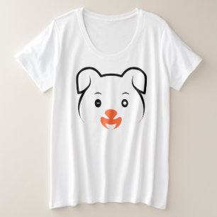 Puppy Wink Grote Maat T-shirt
