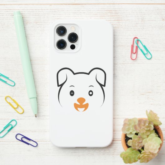 Puppy Wink iPhone Hoesje (Op bureau)