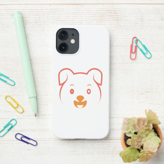 Puppy Wink iPhone Hoesje (Op bureau)