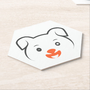 Puppy Wink Kartonnen Onderzetters