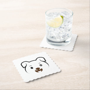 Puppy Wink Kartonnen Onderzetters