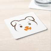 Puppy Wink Kartonnen Onderzetters (Schuin)