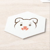 Puppy Wink Kartonnen Onderzetters (Schuin)