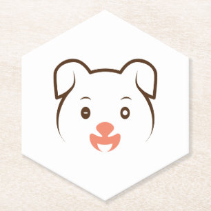 Puppy Wink Kartonnen Onderzetters