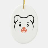 Puppy Wink Keramisch Ornament (Voorkant)