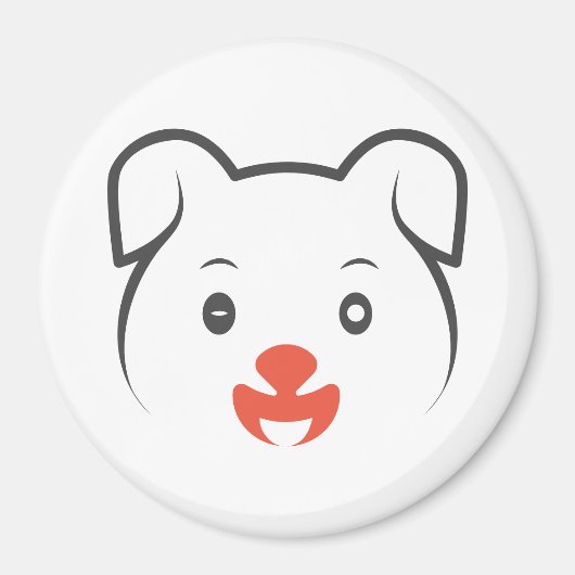 Puppy Wink Magneet (Voorkant)