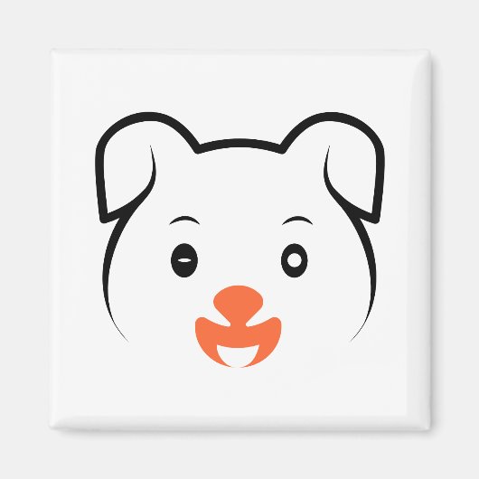 Puppy Wink Magneet (Voorkant)