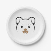 Puppy Wink Papieren Bordje (Voorkant)