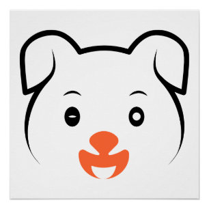 Puppy Wink Perfect Poster