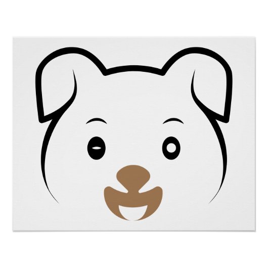 Puppy Wink Perfect Poster (Voorkant)