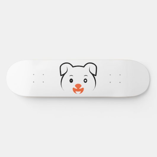 Puppy Wink Persoonlijk Skateboard (Horizontaal)