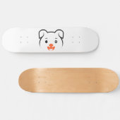 Puppy Wink Persoonlijk Skateboard (Horizontaal)