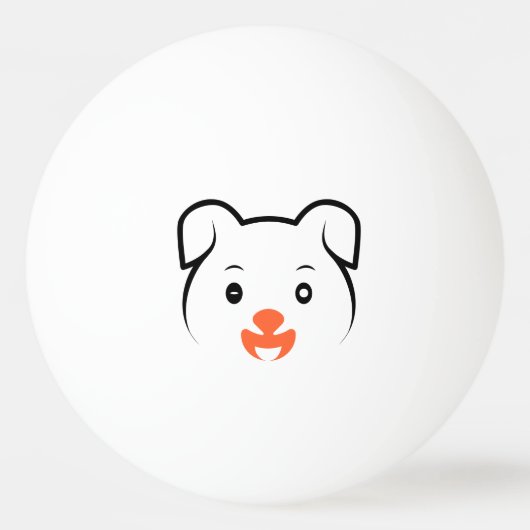Puppy Wink Pingpongbal (Achterkant)