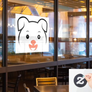 Puppy Wink Raamsticker