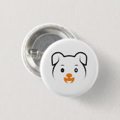 Puppy Wink Ronde Button 3,2 Cm (Voorkant /achterkant)
