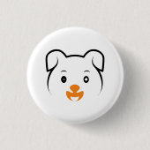 Puppy Wink Ronde Button 3,2 Cm (Voorkant)