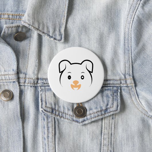 Puppy Wink Ronde Button 7,6 Cm (In situ)