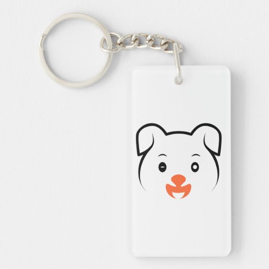 Puppy Wink Sleutelhanger (Voorkant)