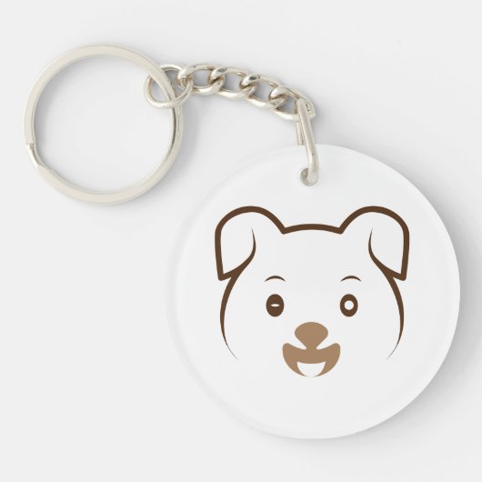 Puppy Wink Sleutelhanger (Voorkant)