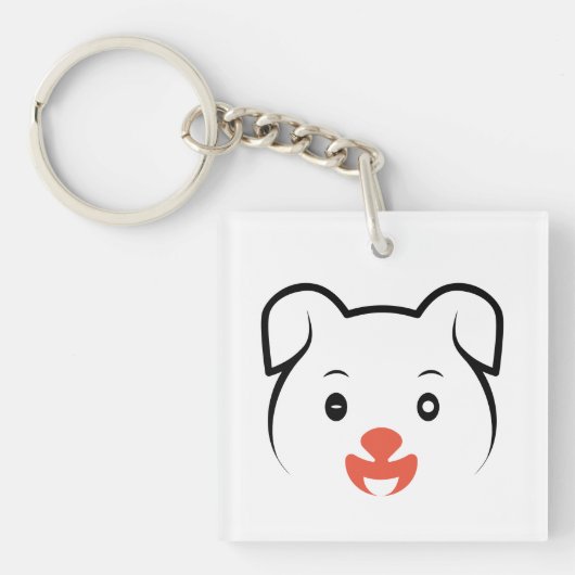 Puppy Wink Sleutelhanger (voorkant)
