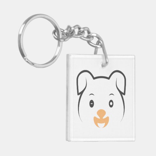 Puppy Wink Sleutelhanger (Voorkant Links)