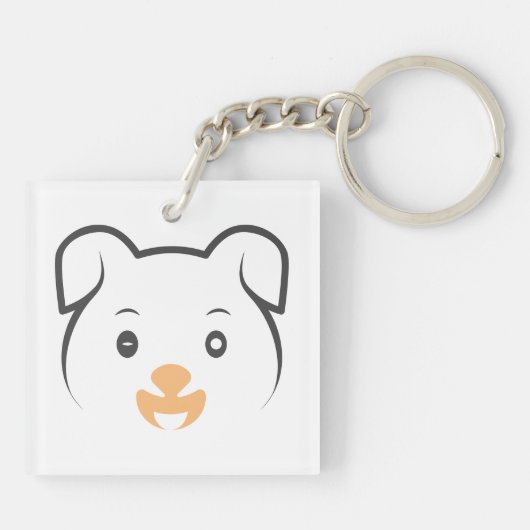 Puppy Wink Sleutelhanger (Achterkant)