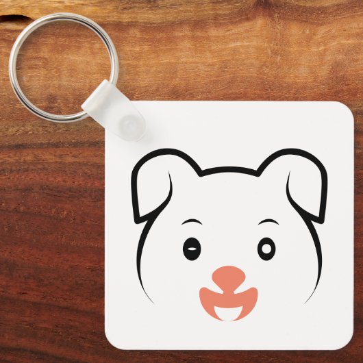 Puppy Wink Sleutelhanger (Voorkant)