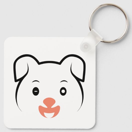 Puppy Wink Sleutelhanger (Achterkant)