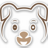 Puppy Wink Sticker (Voorkant)