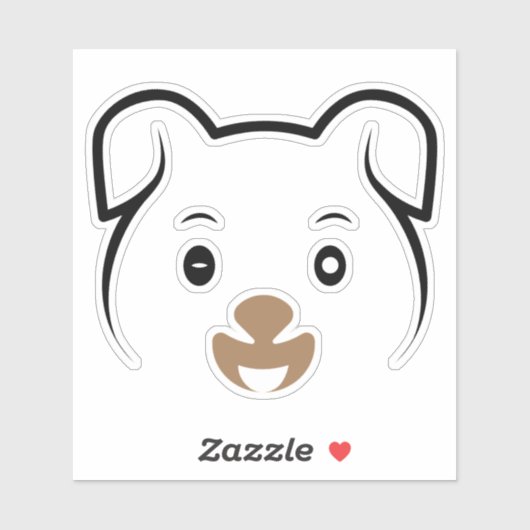 Puppy Wink Sticker (Vel)