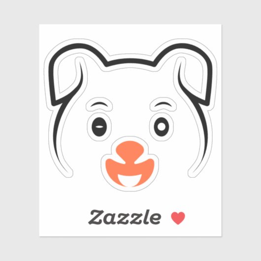 Puppy Wink Sticker (Vel)