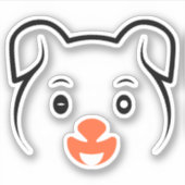 Puppy Wink Sticker (Voorkant)