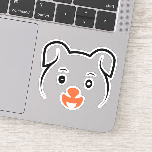 Puppy Wink Sticker