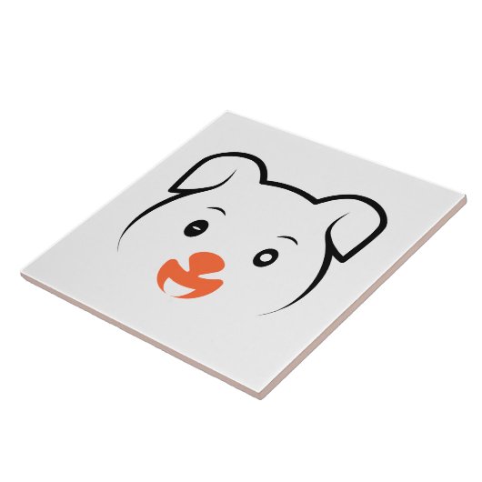 Puppy Wink Tegeltje (Zijkant)