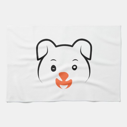 Puppy Wink Theedoek (Horizontaal)