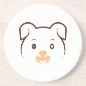 Puppy Wink Zandsteen Onderzetter (Voorkant)