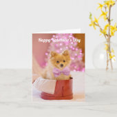 Puppy with Bowtie Kaart (Gele Bloem)